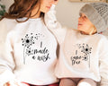 I Made A Wish I Came True Sweatshirt Mom And Baby Matching Sweatshirt Dandelion Sweatshirt Mother39s Day Gift Mother39s Day Sweatshirt Sweatshirt – Warm & Stylish · Top Pick For Any Outfit