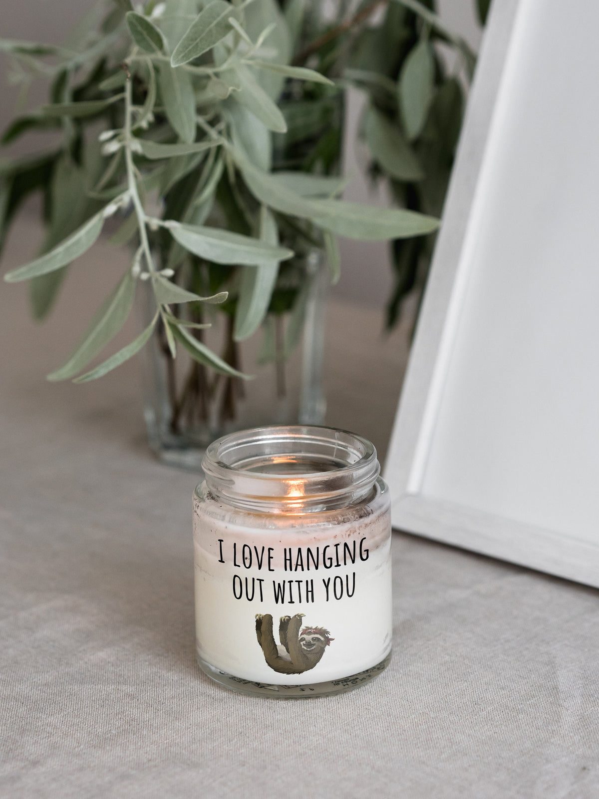Cute Sloth Candle Sloth Gift Friend Birthday Present Girlfriend or Boyfriend I Love Hanging Out With You Valentine39s Day Graphic Tee – Aesthetic Look · Must-Have Style