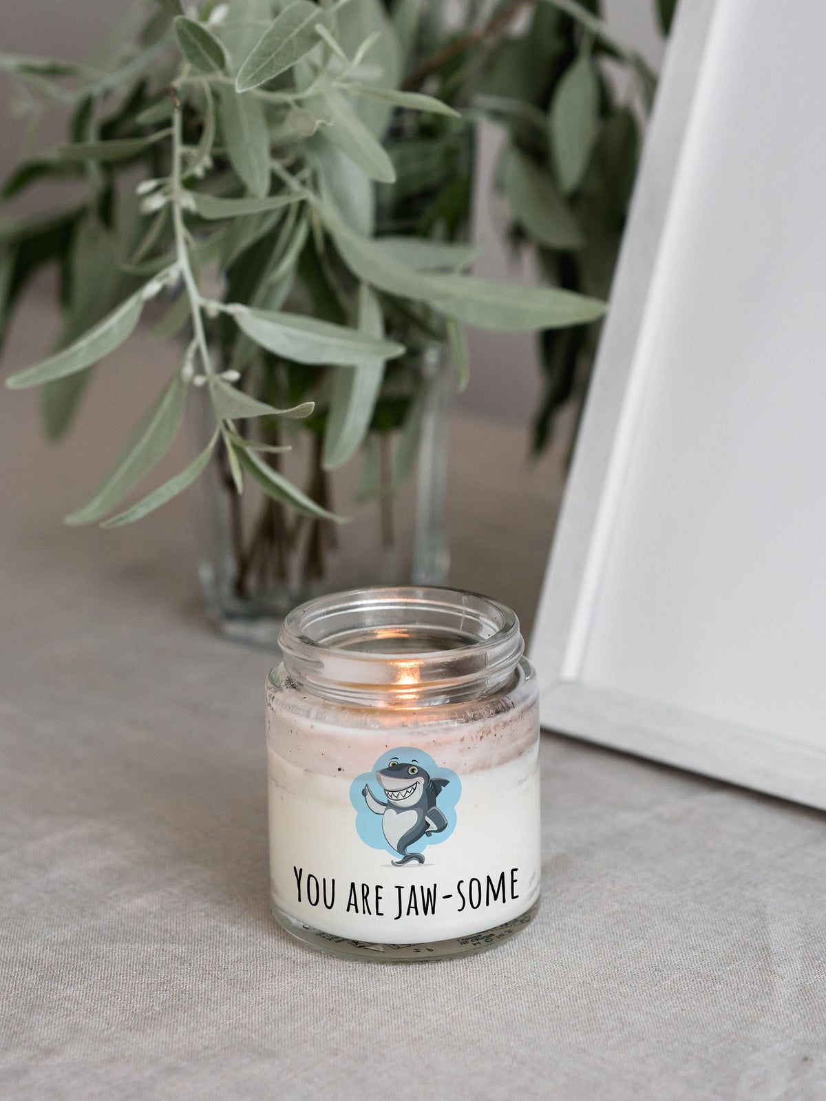 Cute Shark Gift Shark Candle Birthday Gift For Shark Lovers Marine Biologist Present Valentines Day Jawsome Graphic Tee – Easygoing Wear · Top Pick For Any Outfit