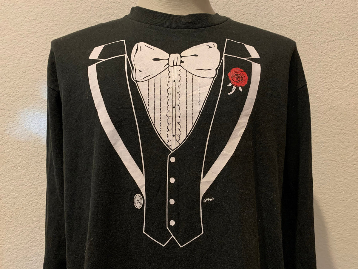 Vintage 80s Cleveland39s New Years Eve Midnight Run The Park on 12th Tuxedo Black Long sleeved T Shirt Size L Graphic Tee – Premium Graphic · Must-Have Style