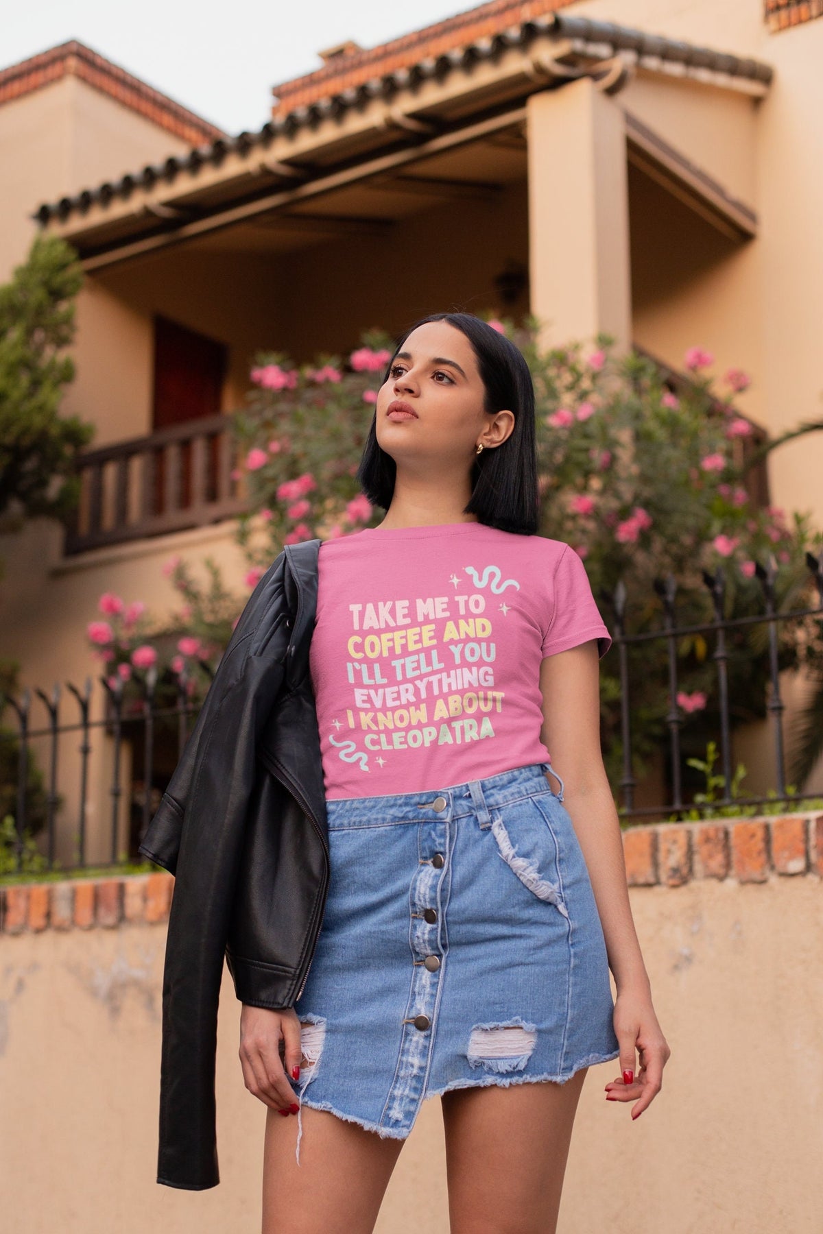 History Gift for Coffee Lover Who Loves Ancient Egyptian History Cleopatra History Tee Retro Aesthetic Shirt with Snakes Womens History Graphic Tee – Cozy Vibes · Must-Have Style