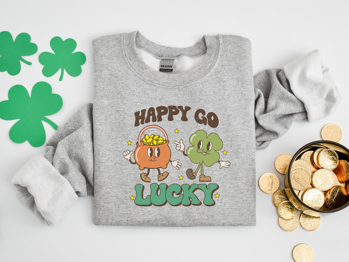 Happy Go Lucky ShirtLucky TshirtIrish T ShirtShamrocks TShirtFamily Matching St Patrick39s Day Gift TeeRetro Groovy Shirt Graphic Tee – Premium Graphic · Trending Graphic Apparel