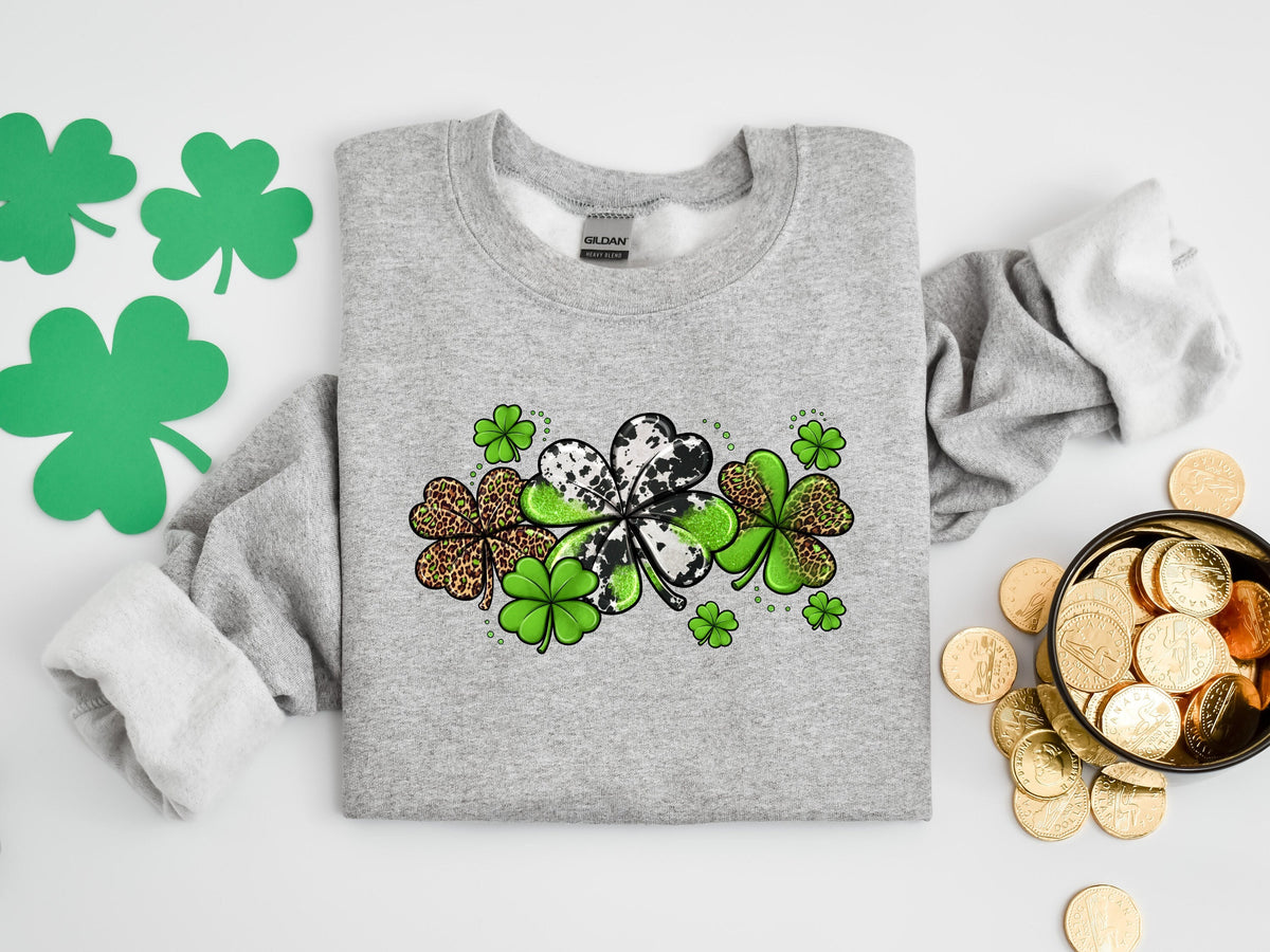 Womens st pattys shirt leopard shamrock tee st patricks day shirt womens st paddys cute st pattys shirt st pattys women Graphic Tee – Soft Feel · Great Gift For Fans