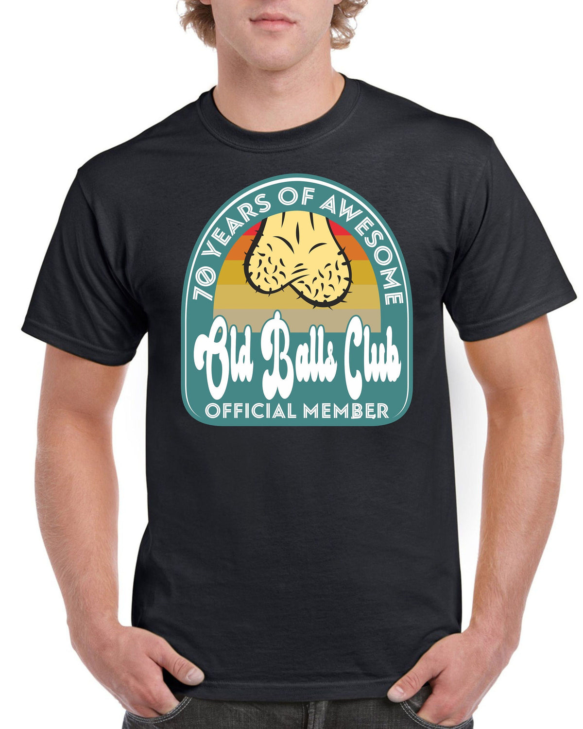 Men39s 70th Birthday Gift TShirts 1953 Funny Cotton Tee 70 Years Old Balls Club Graphic Tee – Everyday Comfort · Great Gift For Fans