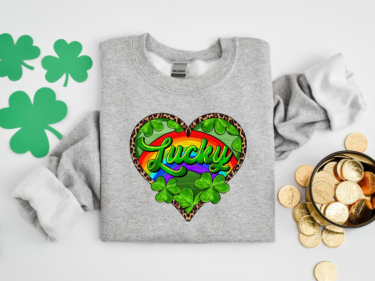 Lucky Leopard Heart Shirt Leopard Heart Lucky Shirt St Patricks Day Shirt Irish Day Shirt Clover Shirt Women St Paddy Day Shirt Graphic Tee – Aesthetic Look · Must-Have Style