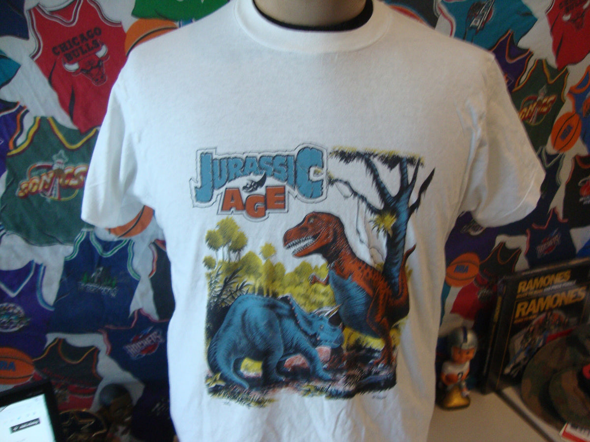 Vintage 8039s Jurassic Age Dino Springhill Dinosaur Single Stitch T Shirt L Graphic Tee – Everyday Comfort · Trending Graphic Apparel
