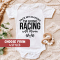 Racer Baby Shirt Racing Baby Bodysuit Funny Baby Shirt Gift From Dad Pack My Diapers I39m Going Racing With Mama Baby Bodysuit Graphic Tee – Warm & Stylish · Trending Graphic Apparel