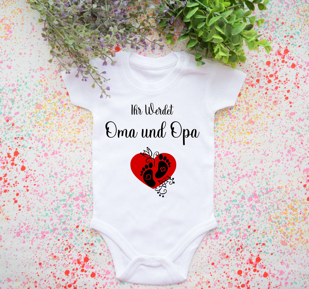 Schwangerschaft verknden Baby Body Baby Bodysuit Ihr Werdet Oma und Opa Du Wirst Oma Du Wirts Opa Baby Body Graphic Tee – Feel-Good Design · Trending Graphic Apparel