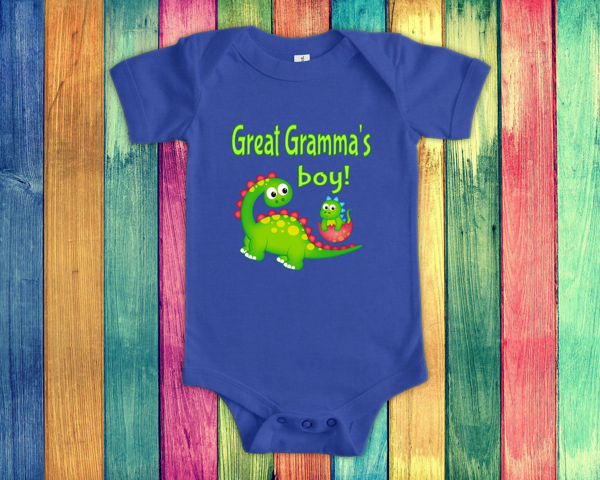 Great Gramma39s Boy Cute Grandmother Name Dinosaur Baby Bodysuit Tshirt or Toddler Shirt for a Special Grandmother Gift or Pregnancy Reveal Graphic Tee – Premium Graphic · Trending Graphic Apparel