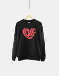 Retro Love Heart Sweatshirt Valentines Sweatshirt Love Sweatshirt Valentines Day Sweater Sweatshirt – Warm & Stylish · High-Quality Print