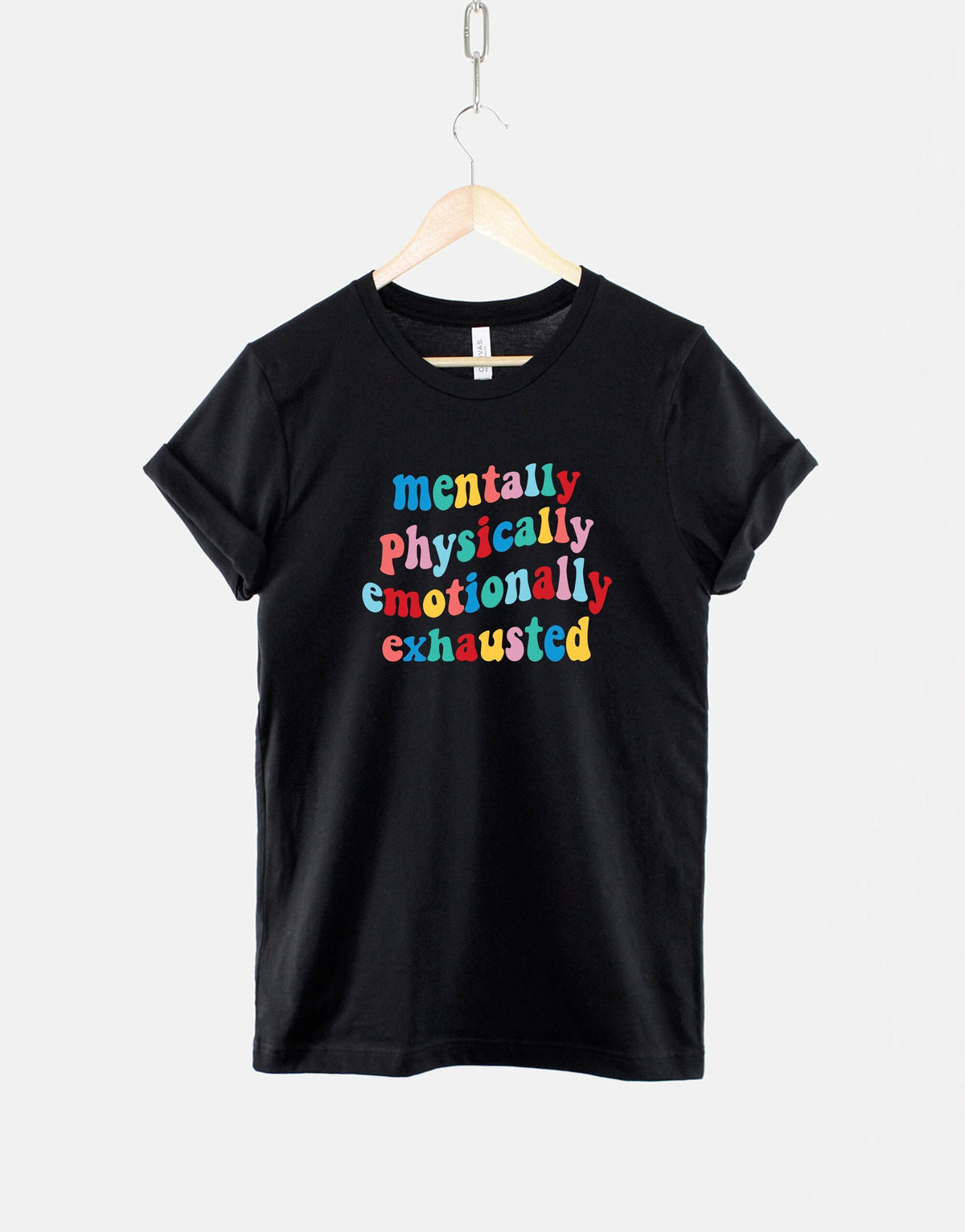 Retro Mental Health TShirt Retro Colours Mental Health Shirt Groovy Womens Positive Slogan Tshirt Graphic Tee – Feel-Good Design · High-Quality Print