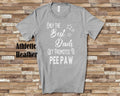 The Best Dads Get Promoted to Pee Paw Grandpa Tshirt Special Grandfather Gift Idea for Father39s Day Birthday Christmas or Pregnancy Reveal Graphic Tee – Premium Graphic · Perfect For Daily Wear