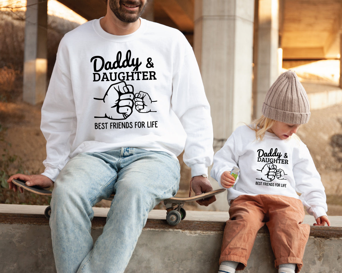 Daddy And Daughter Sweatshirt Father39s Day Gift Matching Daddy And Daughter Crewneck Sweatshirt Gift For Dad Father39s Day Pullover Sweatshirt – Easygoing Wear · Great Gift For Fans