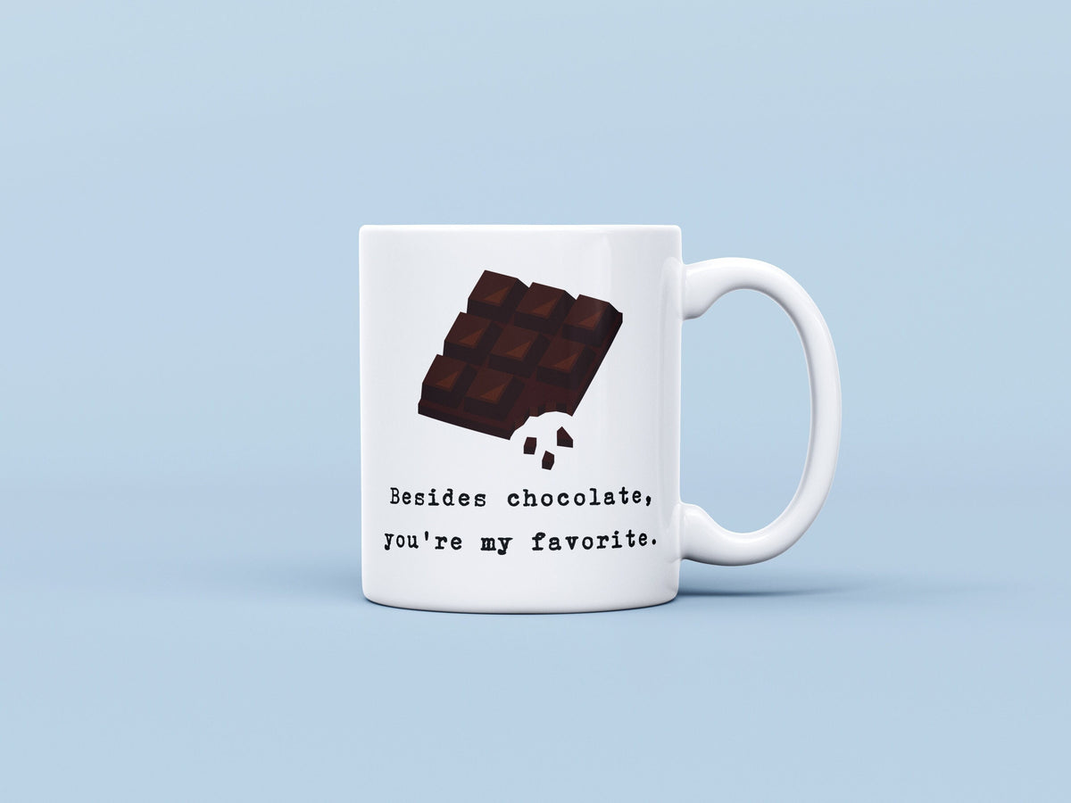 Friend Gift Friendship Gifts Friend Mug Funny Friend Love Friend Valentine Best Friend Mugs Birthday Besides Chocolate Graphic Tee – Easygoing Wear · Great Gift For Fans