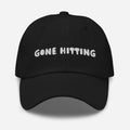 Gone Hitting Dad hat Baseball hat Softball hat Fastpitch Sports hat Softball Hat Dad hat Graphic Tee – Soft Feel · High-Quality Print