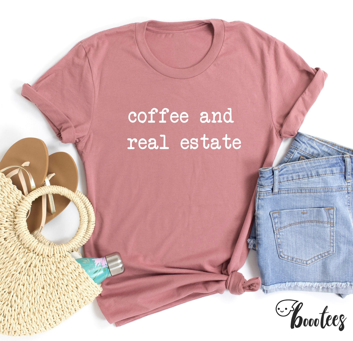 Coffee and Real Estate T shirt Realtor Shirt Knitter Women Men Ladies Kids Baby Tshirt Gift for Him Her Grandma Present Nana Mom Graphic Tee – Soft Feel · Top Pick For Any Outfit