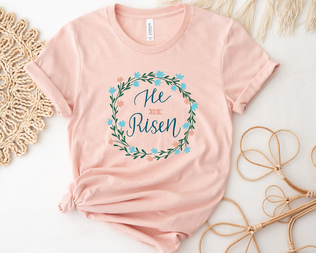 He Is Risen Shirt Christian Easter Shirt Jesus Shirt Religious Shirt Gift For Christian Easter Gift Matthew Shirt Bible Verse Shirt Graphic Tee – Everyday Comfort · Trending Graphic Apparel