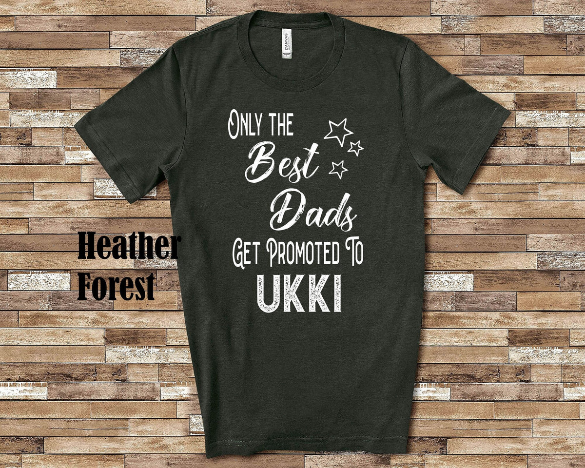 The Best Dads Get Promoted to Ukki Grandpa Tshirt Finnish Grandfather Gift Idea for Father39s Day Birthday Christmas or Pregnancy Reveal Graphic Tee – Easygoing Wear · Top Pick For Any Outfit