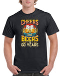 Mens 60th Birthday Gifts Sixty Cheers Beers To 60 Years Funny Old Shirt Tee T Shirt Graphic Tee – Fan Favorite · Great Gift For Fans