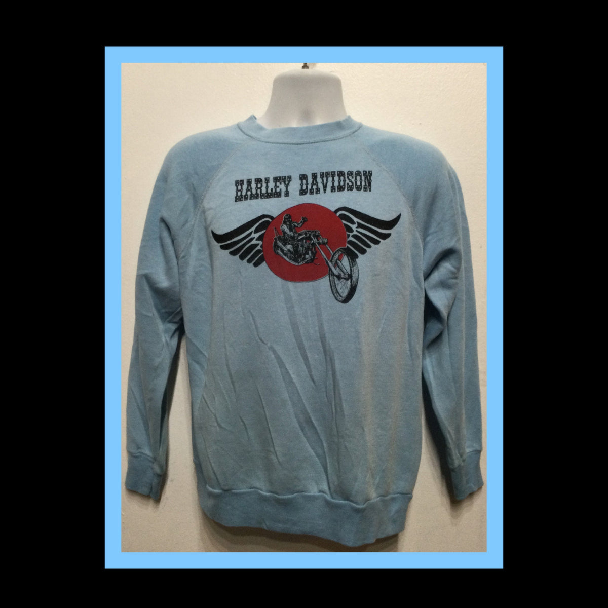 Vintage printed sweatshirt quotHarley Davidsonquot Sweatshirt – Warm & Stylish · Perfect For Daily Wear
