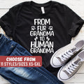 Grandma Gift Gift For Grandma Grandma Shirt Pregnancy Announcement Baby Reveal To Grandma From Fur Grandma To Human Grandma TShirt Graphic Tee – Easygoing Wear · Great Gift For Fans