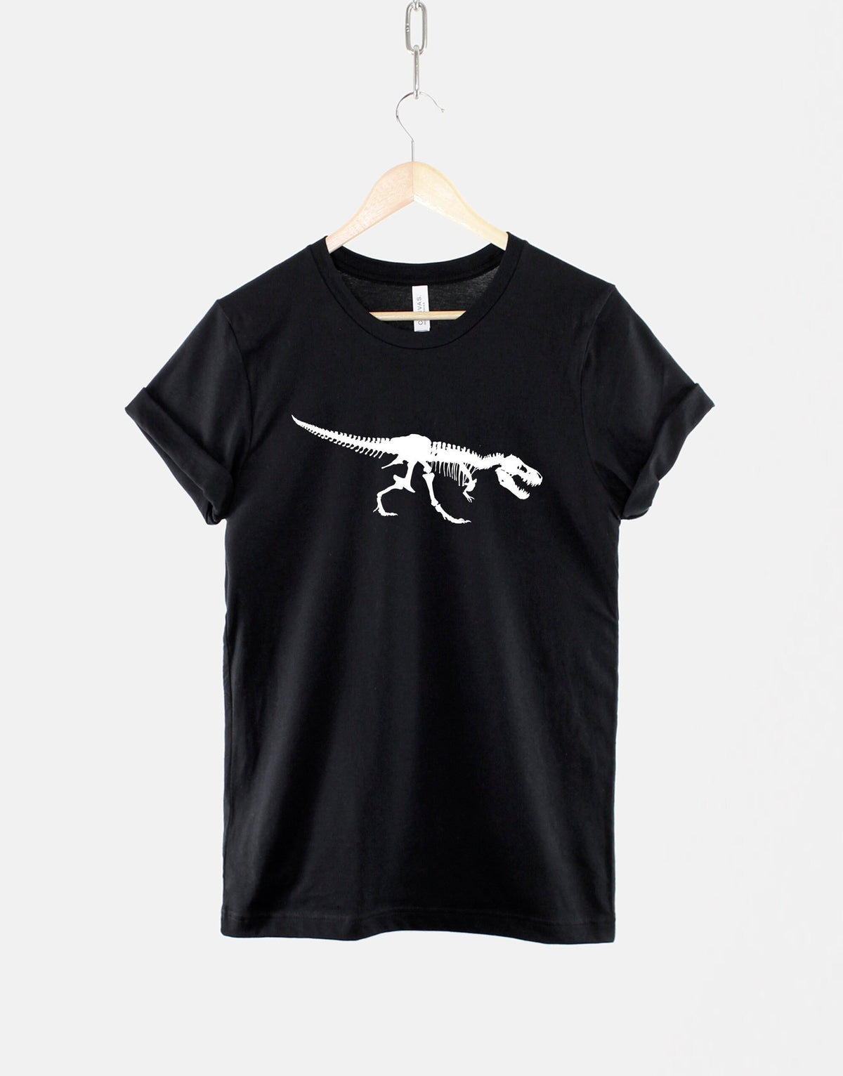 TRex Skeleton TShirt Tyrannosaurus Rex Shirt Dinosaur Skeleton TShirt Dinosaur Print Shirt Black Dinosaur Print TShirt Graphic Tee – Soft Feel · High-Quality Print