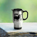 Funny Spanish Mug Llama Lover Gift Spanish Teacher Present Como Te Llamas Travel Mug Graphic Tee – Aesthetic Look · High-Quality Print