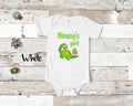 Ninang39s Girl Cute Grandma Name Dinosaur Baby Bodysuit Tshirt or Toddler Shirt for a Filipino Spanish Grandmother Gift or Pregnancy Reveal Graphic Tee – Soft Feel · High-Quality Print
