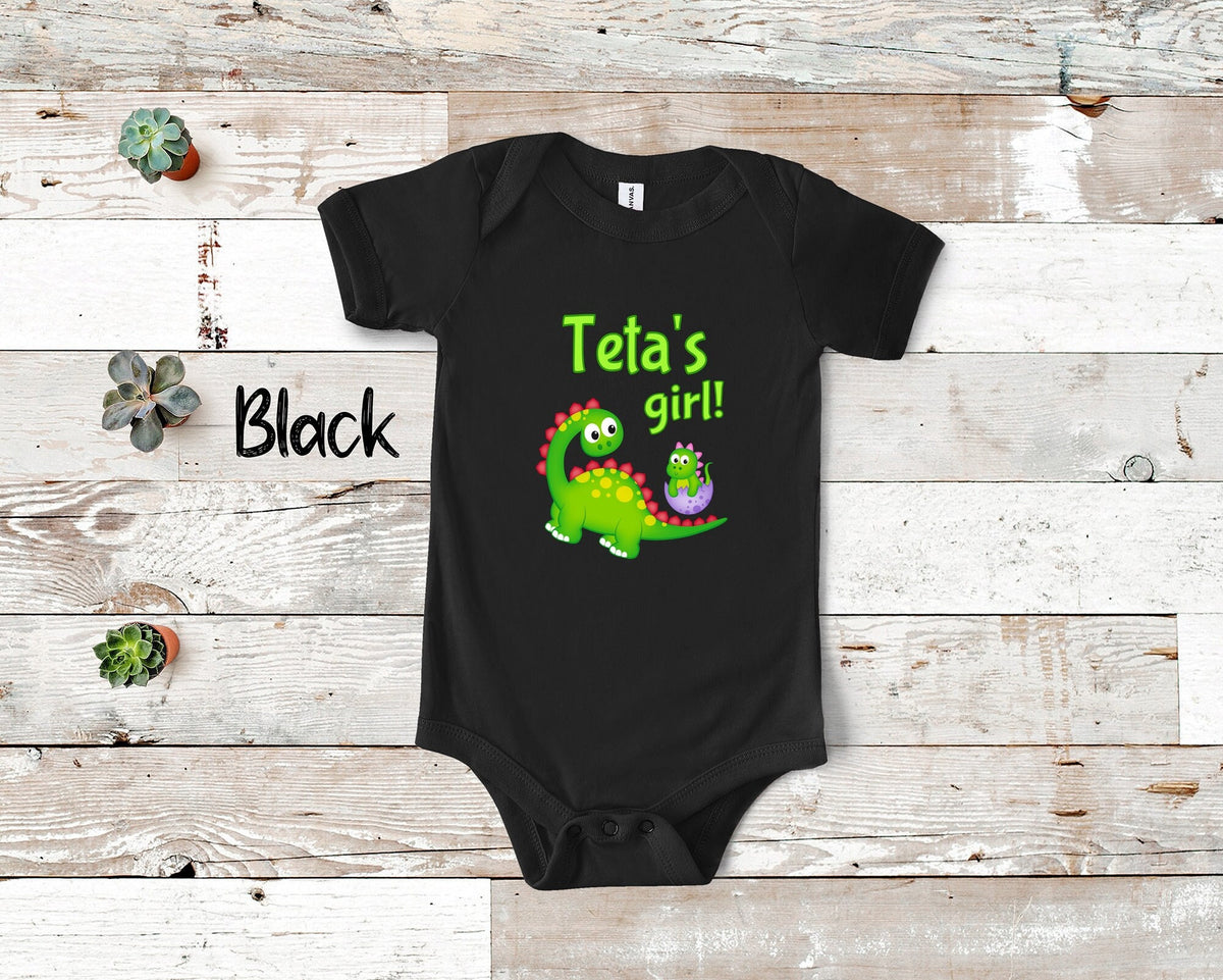 Teta39s Girl Cute Grandma Name Dinosaur Baby Bodysuit Tshirt or Toddler Shirt for a Arabic or Syrian Grandmother Gift or Pregnancy Reveal Graphic Tee – Premium Graphic · Top Pick For Any Outfit