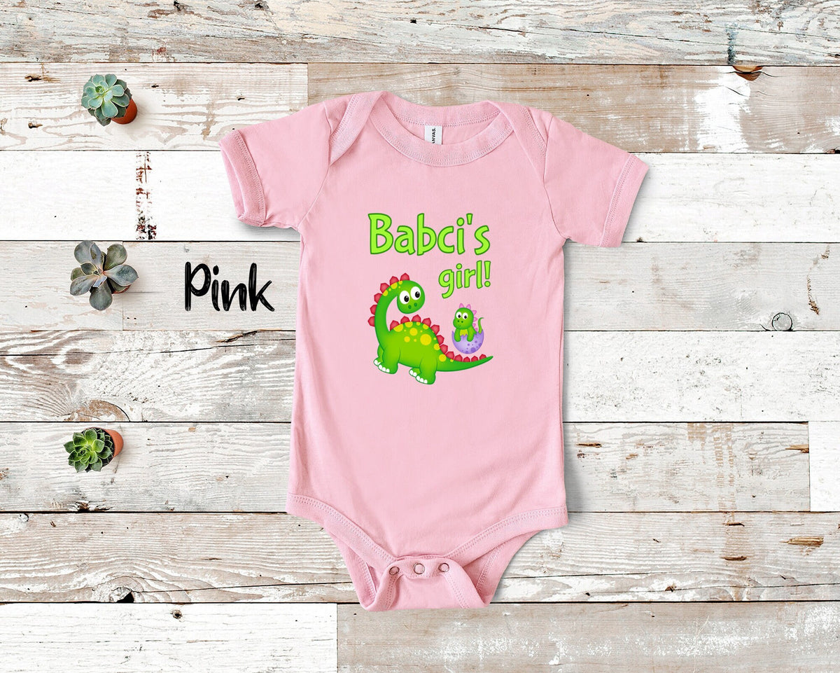 Babci39s Girl Cute Grandma Name Dinosaur Baby Bodysuit Tshirt or Toddler Shirt for a Poland Polish Grandmother Gift or Pregnancy Reveal Graphic Tee – Soft Feel · Must-Have Style