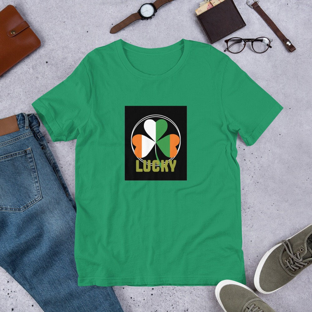 Lucky Shamrock Unisex T Shirt Graphic Tee – Bold Style · Top Pick For Any Outfit