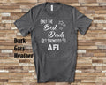 The Best Dads Get Promoted to Afi Grandpa Tshirt Nordic Grandfather Gift Idea for Father39s Day Birthday Christmas or Pregnancy Reveal Graphic Tee – Bold Style · Trending Graphic Apparel