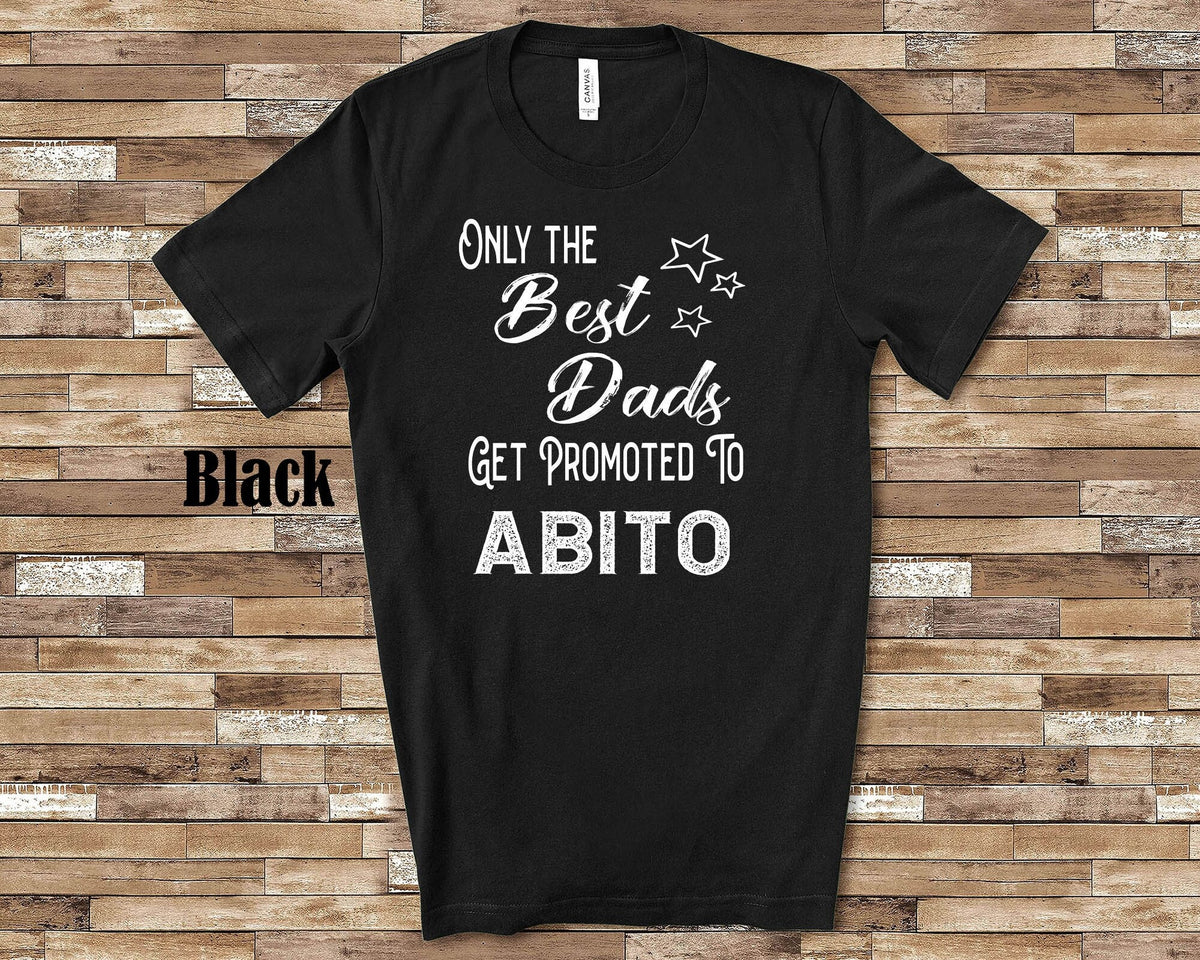 The Best Dads Get Promoted to Abito Grandpa Tshirt Italian Grandfather Gift Idea Father39s Day Birthday Christmas or Pregnancy Reveal Graphic Tee – Easygoing Wear · Must-Have Style