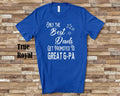 The Best Dads Get Promoted to Great Gpa Great Grandpa Tshirt Special Gift Idea for Father39s Day Birthday Christmas or Pregnancy Reveal Graphic Tee – Easygoing Wear · Trending Graphic Apparel