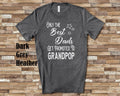 The Best Dads Get Promoted to Grandpop Grandpa Tshirt Special Grandfather Gift Idea for Father39s Day Birthday Christmas or Pregnancy Reveal Graphic Tee – Premium Graphic · High-Quality Print