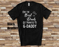 The Best Dads Get Promoted to GDaddy Grandpa Tshirt Special Grandfather Gift Idea for Father39s Day Birthday Christmas or Pregnancy Reveal Graphic Tee – Premium Graphic · Trending Graphic Apparel