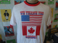 Vintage 8039s KULF 790 Houston Texas Radio Station We Thank You Canada Ringer T Shirt L Graphic Tee – Aesthetic Look · Must-Have Style