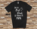 The Best Dads Get Promoted to Papa Grandpa Tshirt Special Grandfather Gift Idea for Father39s Day Birthday Christmas or Pregnancy Reveal Graphic Tee – Feel-Good Design · Perfect For Daily Wear