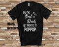 The Best Dads Get Promoted to PopPop Grandpa Tshirt Special Grandfather Gift Idea for Father39s Day Birthday Christmas or Pregnancy Reveal Graphic Tee – Everyday Comfort · High-Quality Print