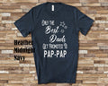 The Best Dads Get Promoted to PapPap Grandpa Tshirt Special Grandfather Gift Idea for Father39s Day Birthday Christmas or Pregnancy Reveal Graphic Tee – Everyday Comfort · Top Pick For Any Outfit