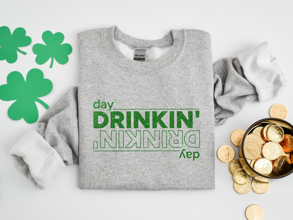Happy Go Lucky Sweatshirt St Patricks Day Sweater St Patricks Day Shirt St Patricks Day Tshirt Christian Shirt Lucky Blessed Tshirt Sweatshirt – Everyday Comfort · Perfect For Daily Wear