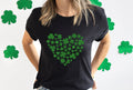 Heart Shamrock Shirt Glitter Shamrock Tee St Patricks Day Shirt Glitter Lucky Shirt Lucky Tee Irish Shirt Graphic Tee – Easygoing Wear · Trending Graphic Apparel