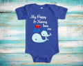 Poppy Nonny Love Me Cute Grandma Name Grandpa Name Whale Baby Bodysuit Tshirt or Toddler Shirt Can Be Custom Personalized Graphic Tee – Everyday Comfort · High-Quality Print