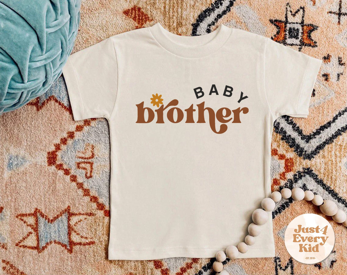 Baby Brother Bodysuit Little Brother Body Natural Bodysuit Baby Announcement Pregnancy Announcement Baby Reveal Bodysuit Baby Boy Graphic Tee – Bold Style · High-Quality Print