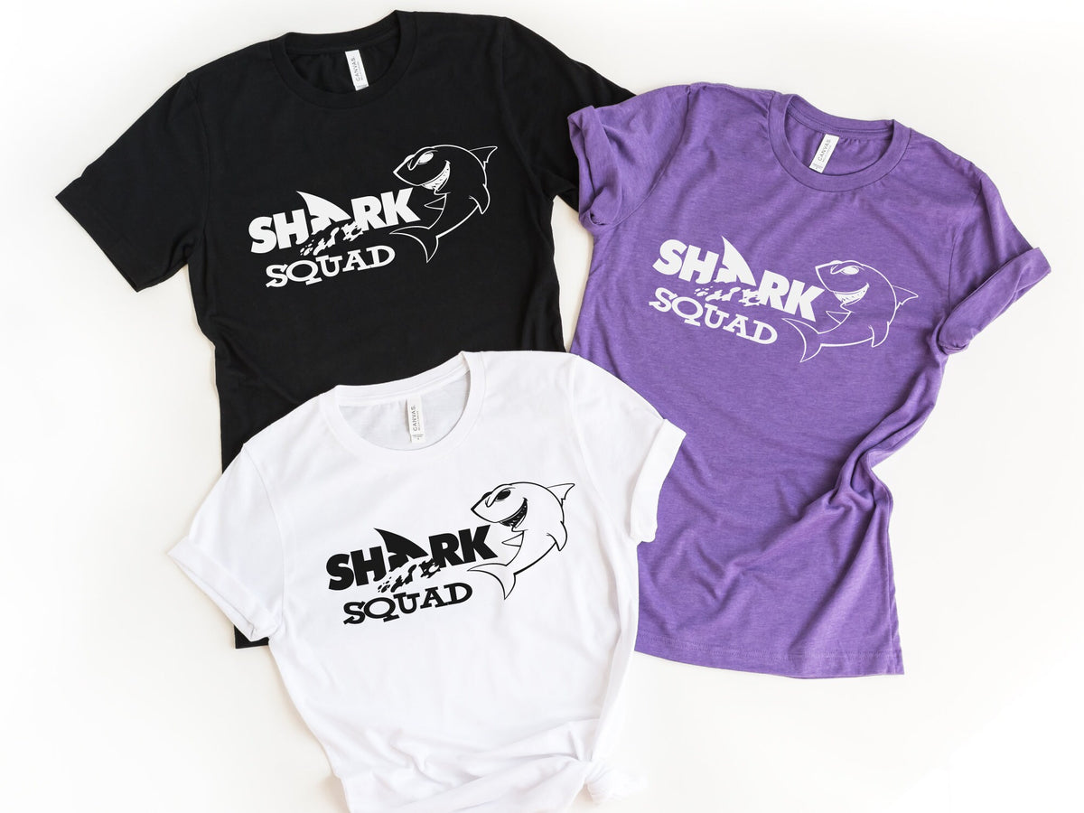 Shark Squad Shirt Shark Lover Shirt Shark Shirt Shark Tee Shark T shirt Shark Lover Gift Birthday Shark Shirt Graphic Tee – Bold Style · Top Pick For Any Outfit
