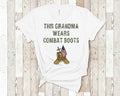 This Grandma Wears Combat Boots Great Birthday Mothers Day Fathers Day Christmas Gifts for Grandmother Can Customize Grandma Name Graphic Tee – Warm & Stylish · Top Pick For Any Outfit