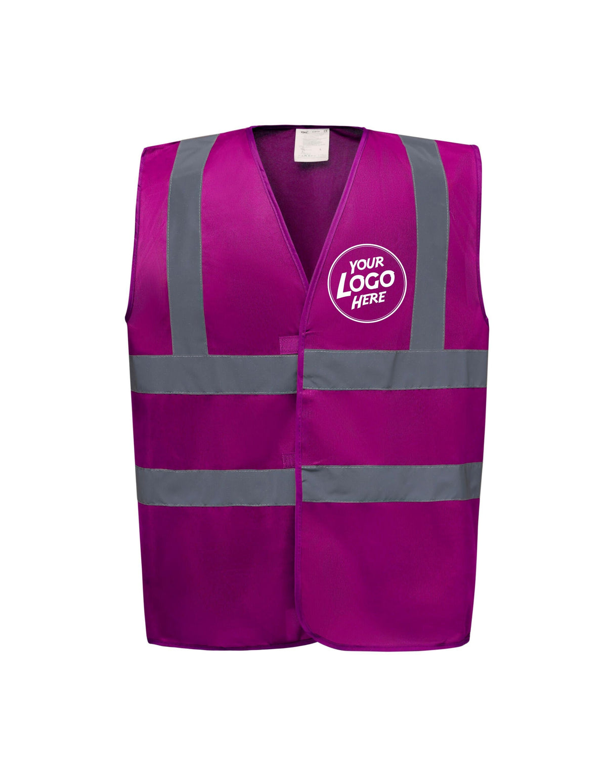 Personalised Rasberry Enhanced Hi Vis Vest Custom Work Printed Front Back Vest Workwear Text Or Logo Hospitality Working Graphic Tee – Everyday Comfort · Top Pick For Any Outfit