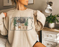 Pennsylvania Sweatshirt Unisex Pennsylvania Deer Shirt Gift Womens Mens Pennsylvania State Crewneck Pullover Sweatshirt – Bold Style · Great Gift For Fans