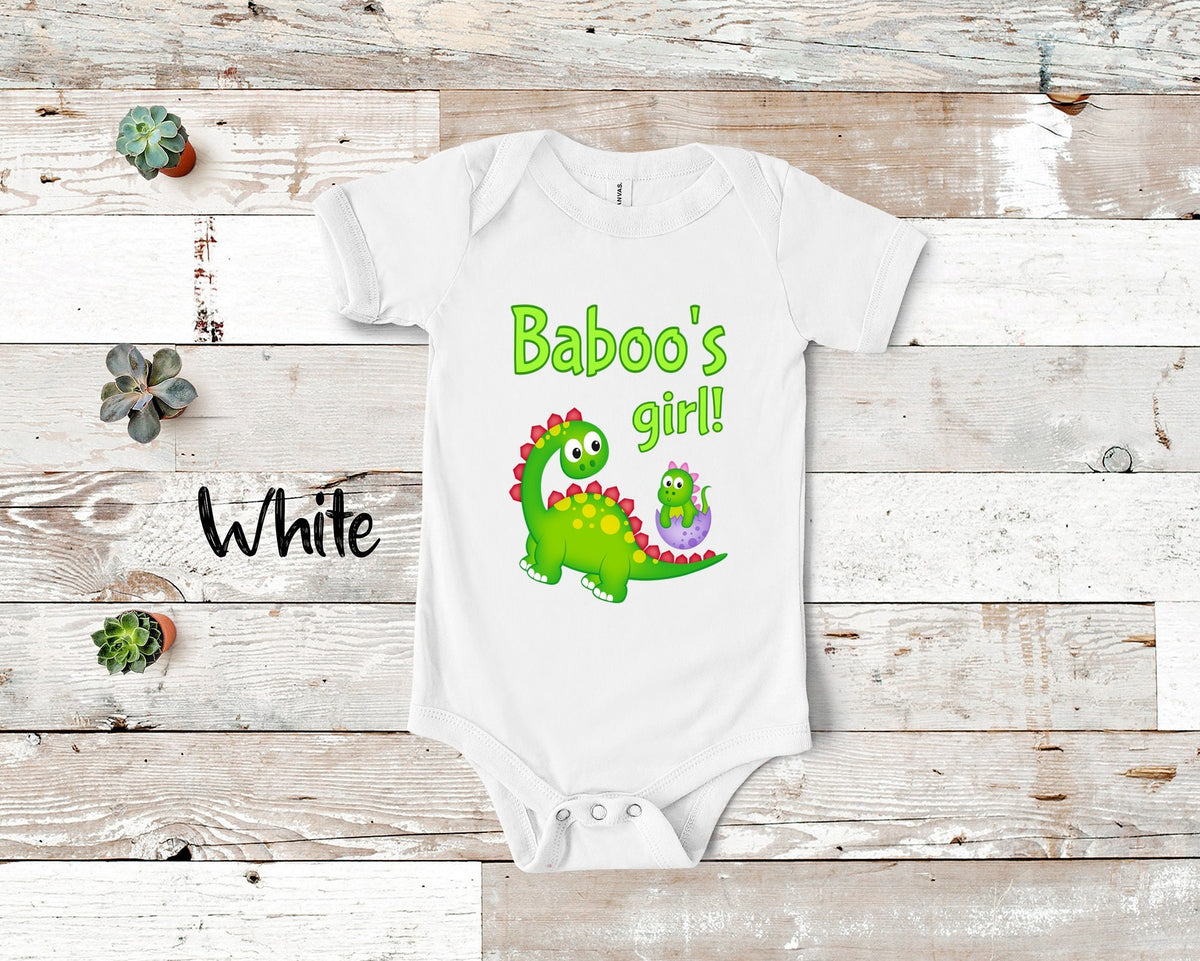 Baboo39s Girl Cute Grandpa Name Dinosaur Baby Bodysuit Tshirt or Toddler Shirt for a Special Grandfather Gift or Pregnancy Announcement Graphic Tee – Warm & Stylish · Top Pick For Any Outfit