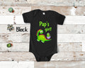 Pap39s Girl Cute Grandpa Name Dinosaur Baby Bodysuit Tshirt or Toddler Shirt for a Special Grandfather Gift or Pregnancy Reveal Announcement Graphic Tee – Everyday Comfort · Perfect For Daily Wear